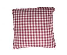 Campagne Table Linen Coussin carrÃ© Rouge Taille L