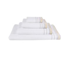 Le Jacquard Francais Serviette de bain Envol Coton Jaune Rectangulaire 50 x 100 cm
