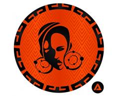 Homedecor. Maison My des MÃ¨res Fille DIY adhÃ©sif Cercles Murale sur Toile, tissÃ© Polyester, Grande, 71Â x 71Â cm, Tissu, Multi/Couleur, 71Â x 71Â x 71Â cm