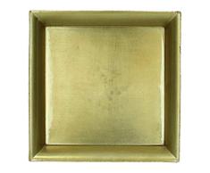 J. Kersten BV Assiette en Plastique Doré 20 x 20 x 2 cm
