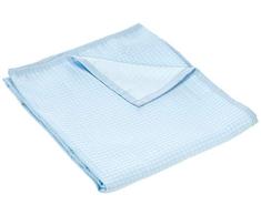 Maison en Tissu Couvre-lit pour lit de 180, Polyester, Bleu, King, 42Â x 34Â x 9Â cm