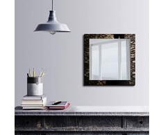 Bonamaison DÃ©coration Murale Impression sur Miroir EncadrÃ© sur Toile, Dimensions: 50 x 50 Cm - ConÃ§u et fabriquÃ© en Turquie