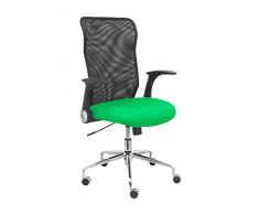 Piqueras Y Crespo (PIQU7) Chaise Minaya Dossier Maille Noire siège Bali Vert Bureau Taille Unique