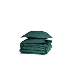 De Witte Lietaer Motion Parure Linge de Lit, 100% Coton Satin, Atlantic, 1/140x200-1/60x70