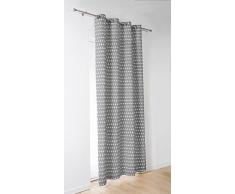Linder 471/90/49887/377FR Rideau Ã Oeillets Polyester Gris 145 x 240 cm