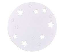 BAINBA Applique Murale Lune et Ãtoiles Blanc
