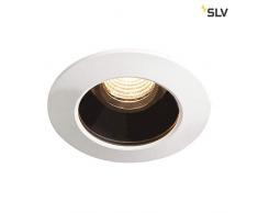 SLV VARU DL Plafonnier LED dextérieur en aluminium avec protection IP20/65, 2700 K Noir/blanc