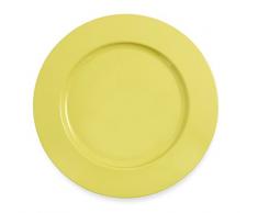 VILLA DESTE Set de Table colorÃ©, Jaune, en mÃ©tal, Jaune, 33Â x 33Â x 1,5Â x 1,5Â cm