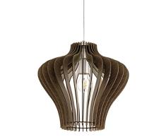 Eglo COSSANO Lampe en acier 60 W Nickel mat Suspension Ã 38 cm Nickel mat