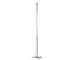 WOFI 3402.01.01.7000 Lampadaire, Aluminium, Integriert, 30 W, Chrom, 21 x 15 x 139.5 cm