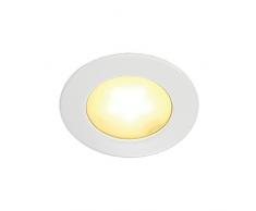 spot encastré - rond - a led - 3 watts - 3000k - slv dl 126 - ip20 - blanc