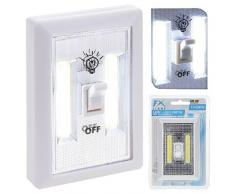 FX Light FX Interrupteur magnétique à piles sans fil portable sans fil LED coco lumineux sans fil Lampe dhumeur Armoire Garage Abri Ãtagère Camping Ãclairage Blanc