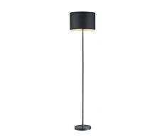 Trio Leuchten 408200179 Lampe sur pied, MÃ©tal, Schwarz Matt/Gold