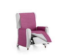 Eysa Oslo Housse, Microfiber, C/2 Fuchsia-Gris, 1 Place 55cm. Adapté aux canapés de 60 à 110 cm