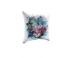 Picanova Coussin décoratif, Satin, Multicolore, 40 x 40 cm
