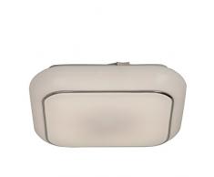 AEG aeg181006Â A, Square I de Ceiling Plafonnier LED, 1000Â Lumen, aluminium, 14Â W, intÃ©grÃ©, blanc/, glace, 30,5Â x 30,5Â x 8Â cm