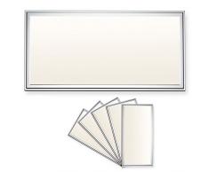 5x LEDVero 30x60 Panneau Ultraslim de LED dimmable - 20W, 1600lm, 3000K Plafonnier encastrÃ© avec clips de montage et transformateur EMV2016 dimmable - blanc chaud