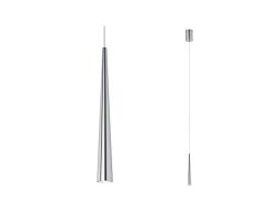 Paulmann 70929 luminaire en suspension LED Gutta incl. 1x7Â watts lampe suspendue Alu brossÃ© Ã©clairage de plafond MÃ©tal Blanc chaud 2700 K, 8.5 W, 1er Pendel