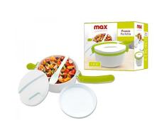 Max CASA BoÃ®te Ã dÃ©jeuner avec cuillÃ¨re, Pliable, 1,5 L, pour Bureau, Ã©cole, Voyage, Multicolore, Unique