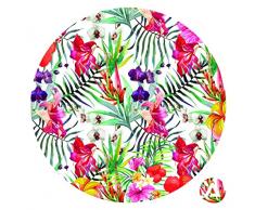 Homedecor. Maison Rose cigares DIY adhÃ©sif Cercles Murale sur Toile, tissÃ© Polyester, Petite, 20.3Â x 20.3Â cm, Tissu, Multi/Couleur, 20.32Â x 20.32Â x 20.32Â cm