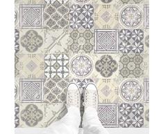 1 Adhésif carrelage Sol Antidérapant - Stickers sol salle de bain - Carrelage adhesif sol - Stickers sol - Sol adhesif - Carrelage adhesif avec Laminât de Protection 60x100 cm - 1 Pièce