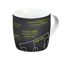 Infinite by Geda Labels 12145 Tasse en porcelaine pour le football Noir