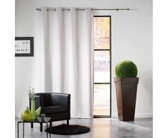 RIDEAU A OEILLETS 140 x 240 CM OCCULTANT UNI MEZZO GRIS