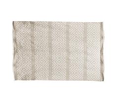 THE HOME DECO FACTORY HD5014 Tapis, Coton, Bleu, 200 x 140 x 0,5 cm