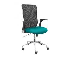 Piqueras Y Crespo (PIQU7) Chaise Minaya Dossier Maille Noire siège Bali Vert Clair Bureau Taille Unique