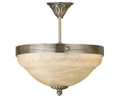 EGLO 85856 Plafonnier, Acier, E14, Bronze