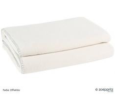 zoeppritz since 1828 Couverture Polaire Douce - Plaid Polaire avec Point de Crochet - Douillette - 220x240 cm - De, 040 Sand, 220 x 240 cm