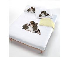 Italian Bed Linen Cane Coniglio Lit 100/110/(250 x 200 cm 2/52 x 82 cm)