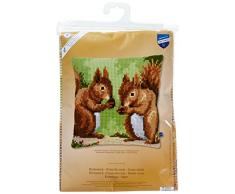 Kit coussin au point de croix Ecureuilsgrignotants