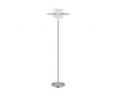 EGLO 98389 Lampe sur Pied, Acier, Weiss, Nickel-Matt