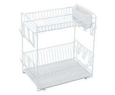 Sauvic 88980 Ãgouttoir Ã Vaisselle plastifiÃ© Blanc-Grand