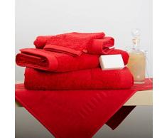 Lasa Home Serviette Invité, Coton, Rouge, 33x50x1 cm