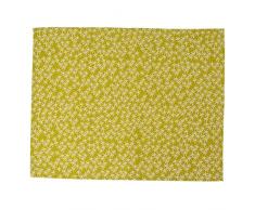 Raine et Humble Daisy Pluie Set de Table, Coton, Vert Mousse, 33Â x 48Â x 0.25Â cm
