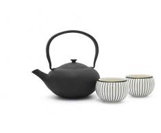 Bredemeijer Set Cadeau Shanxi, Noir, avec 2 Tasses en Porcelaine