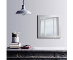 Bonamaison DÃ©coration Murale Impression sur Miroir EncadrÃ© sur Toile, Dimensions: 50 x 50 Cm - ConÃ§u et fabriquÃ© en Turquie