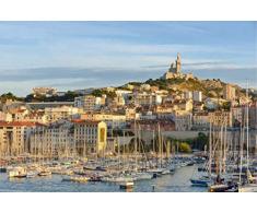 Scenolia Tableau dÃ©coratif Grand Format sur Toile Marseille 90 x 60 cm | Impression Haute qualitÃ©