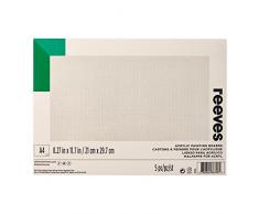 Reeves Tableau Peinture AcryliqueÂ âÂ A3Â âÂ Lot de 5, Autre, Multicolore, A4