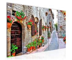 Tableau decoration murale Toscane Italie 150 x 60 cm - XXL Impression sur Toile Salon Appartment 5 Parties - prÃªt Ã accrocher - 607756c