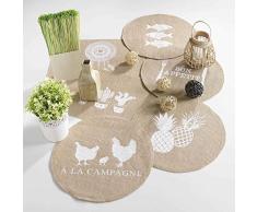 le jardin des cigales set de table 30x45cm jute indila