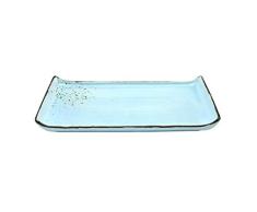 Creatable, BBQ Platte, Nature Collection, LIGHTBLUE 22092 Plaque pour barbecue 33 x 16,5 cm GrÃ¨s, Bleu clair