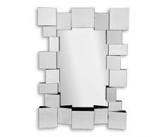 World Art Miroir carrÃ© Sculptures en mÃ©tal, Multicolore, 110 x 80 x 6 cm