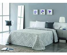 VIALMAN Couvre-lit mi-Saison, Gris, lit de 90 cm : 180 x 270 cm, 3