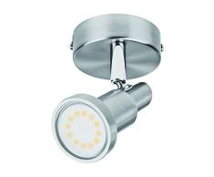 LEDVANCE SPOTLIGHT 1 Spot LED | Rampe de Spots | Gris | Culot GU10 (inclus) | 3 Watts - 240 Lumens | Blanc Chaud 2700K