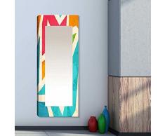 Bonamaison Miroir en toile, multicolore, 40 x 60 cm