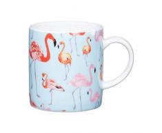 Kitchen Craft Tasse Ã cafÃ© en Porcelaine Flamingo Multicolore 80 ML 8 x 6 cm
