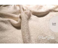 Soleil docre Bella Plaid, Polyester, Ecru, 125x150 cm